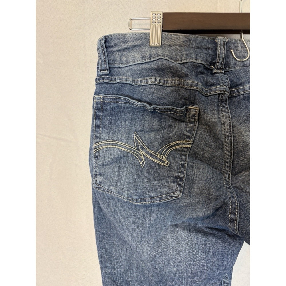 Women's Wranglers Jeans Straight Leg Cowgirl Preppy 11x32 1009MWTMS Spandex - Picture 8 of 15